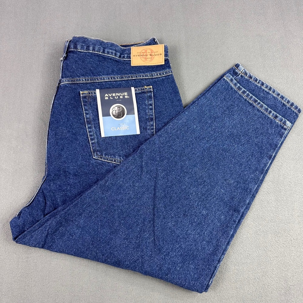 Avenue Blues Classic High Rise Tapered Leg Jeans Dark Wash 22 Petite NWT 948